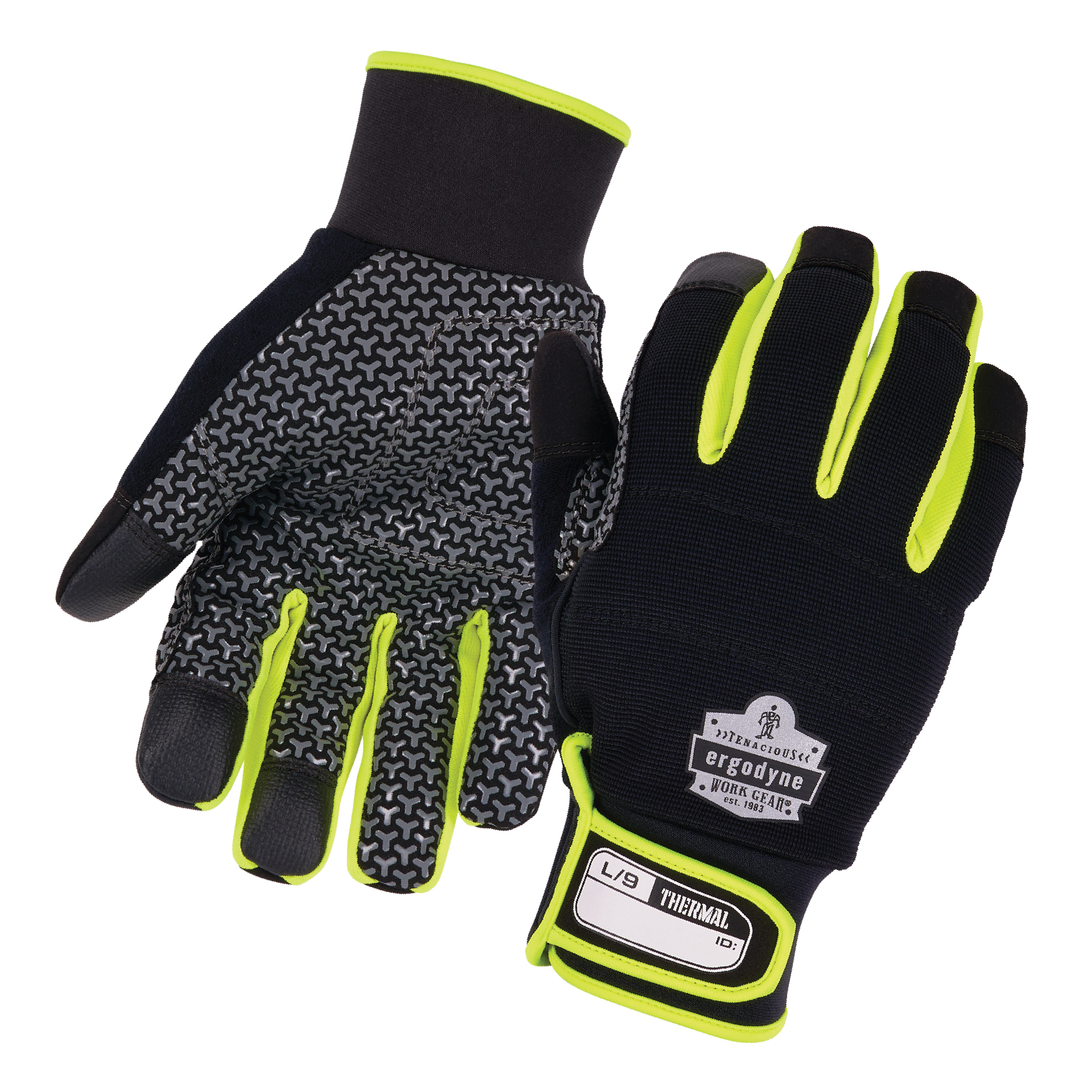 Ergodyne Black Work Gloves, Size M