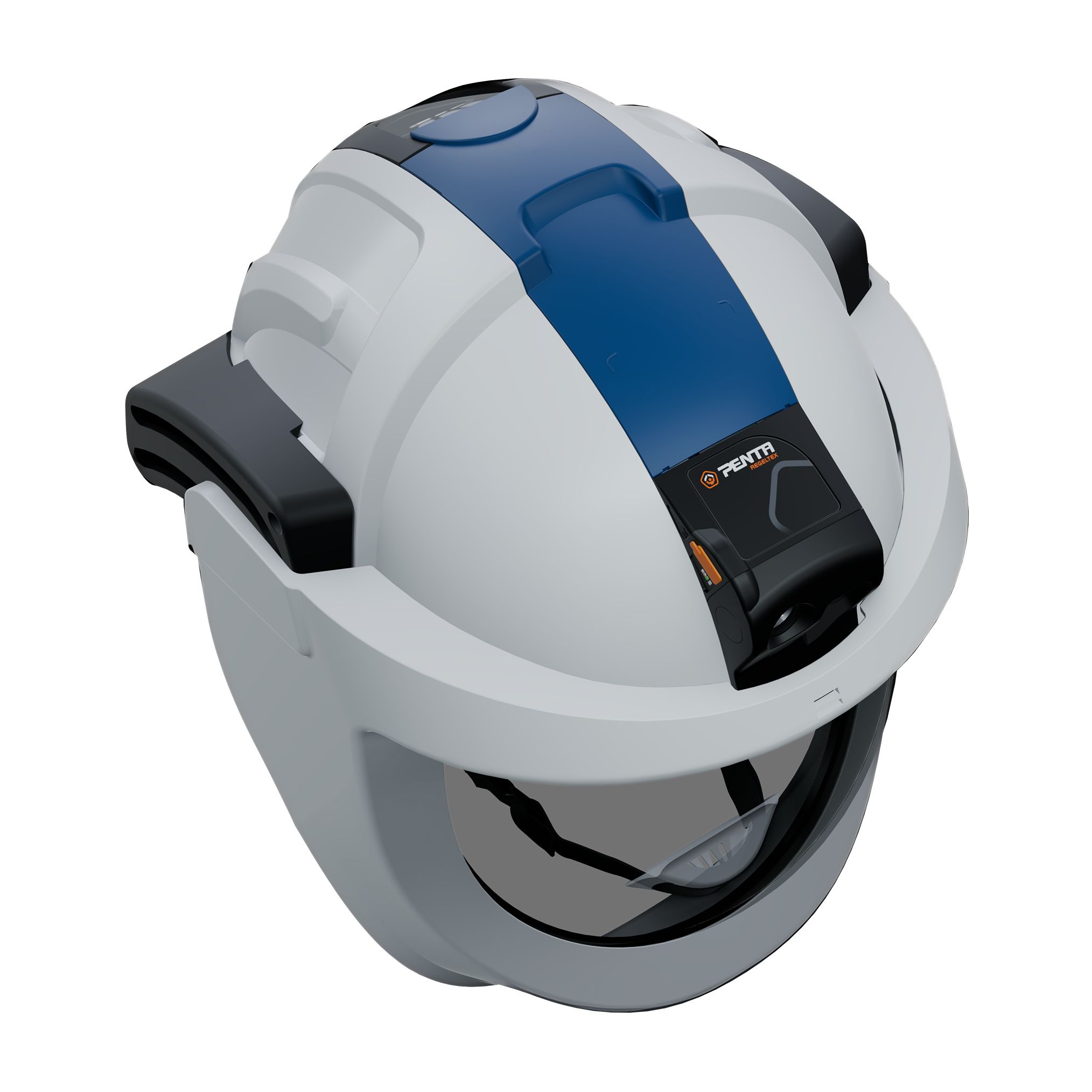 Penta Visarc White Hard Hats with Chin Strap, Adjustable