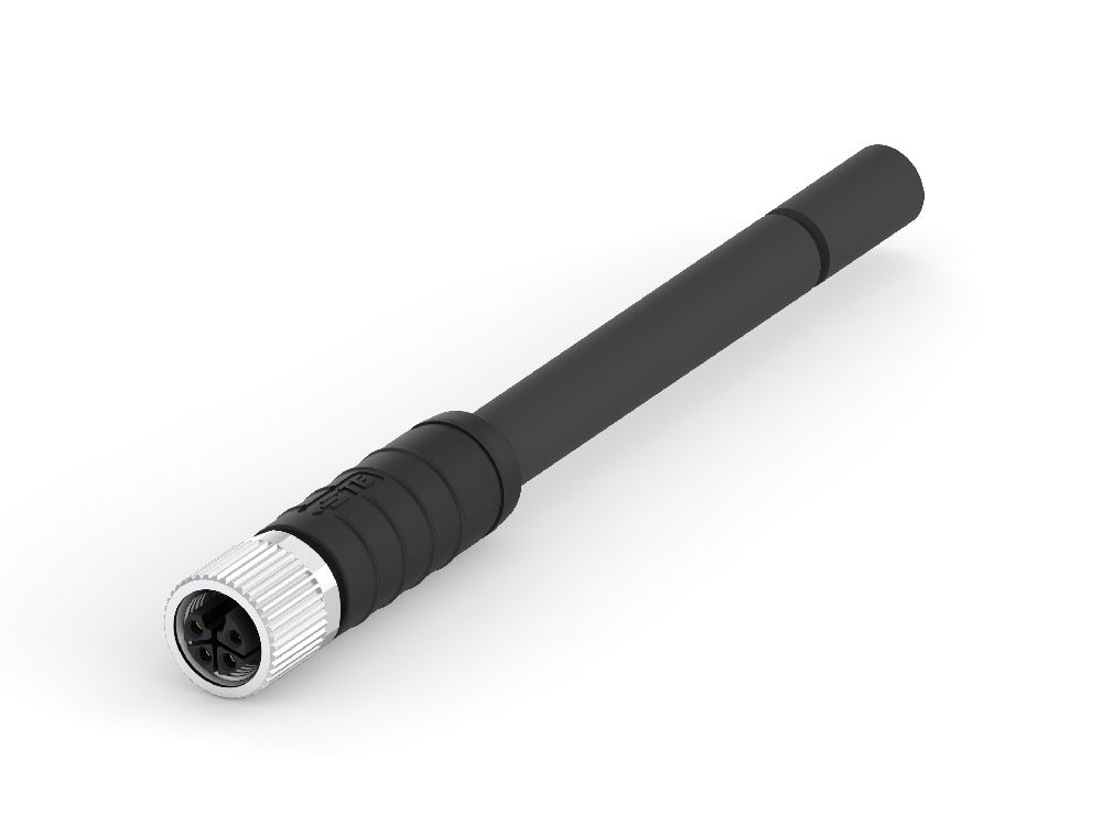 TE Connectivity Female 4 way M12 to Female 4 way M12 Sensor Actuator Cable, 5 m