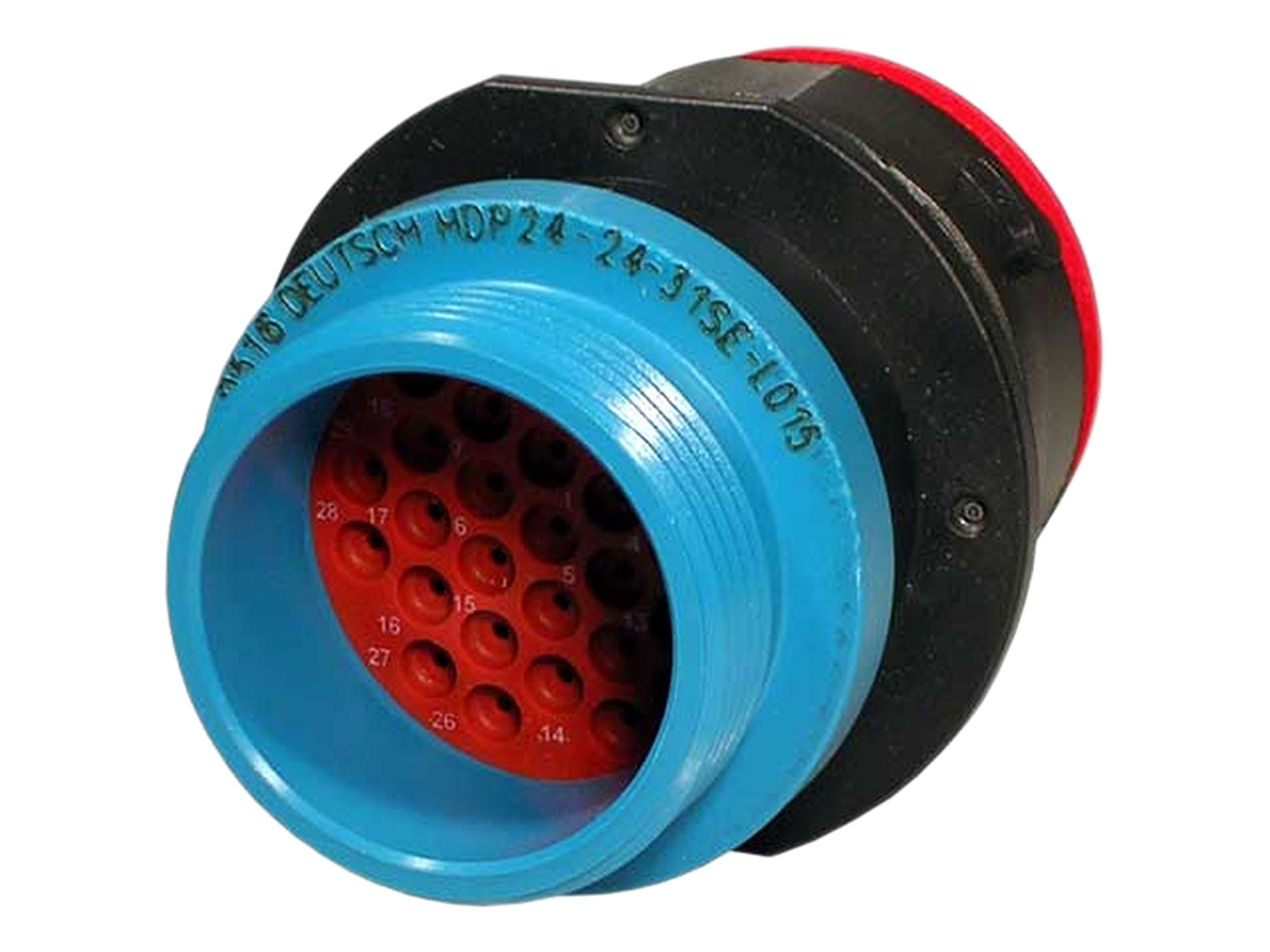 Deutsch Circular Connector, 31 Contacts, Bulkhead Mount, Standard Connector, Socket, Male, IP67, HDP20 Series