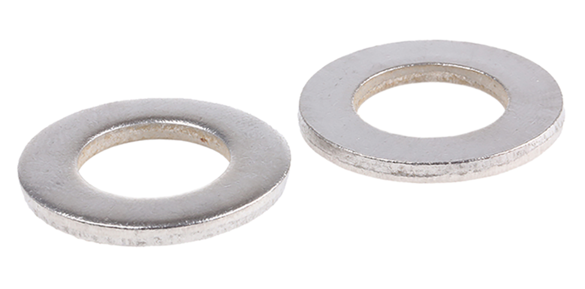 RS PRO A2 304 Stainless Steel Plain Washers, M12, DIN 125A