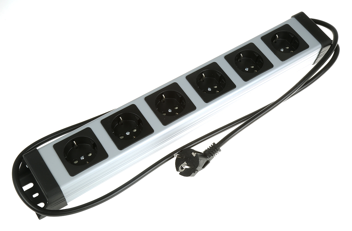 Kopp 1.4m 6 Socket Type F - German Schuko Extension Lead, 250 V ac
