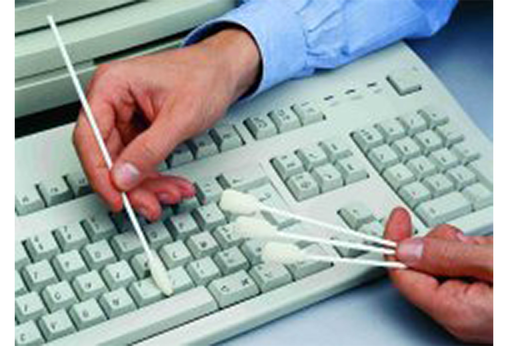 Jelt Foam Cotton Bud & Swab, Plastic Handle, For use with Cleaning, Length 150mm, Pack of 50