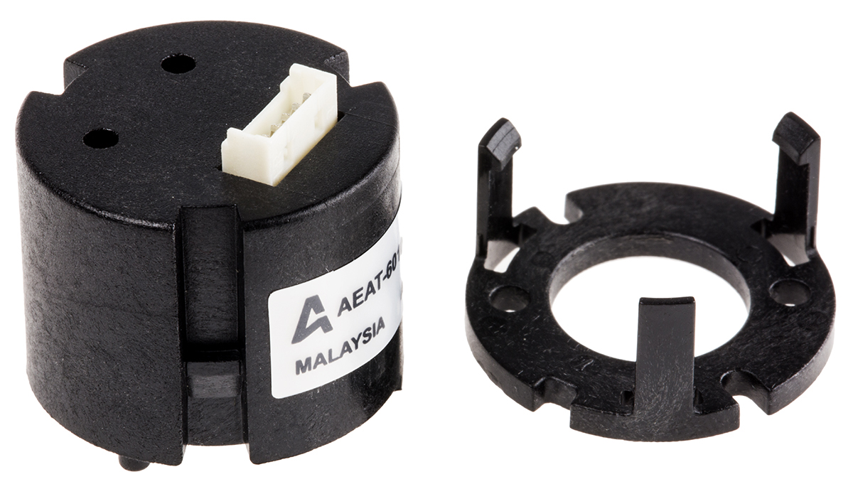 Broadcom Absolute Mechanical Rotary Encoder with a 6 mm Plain Shaft (Not Indexed), Screw Mount