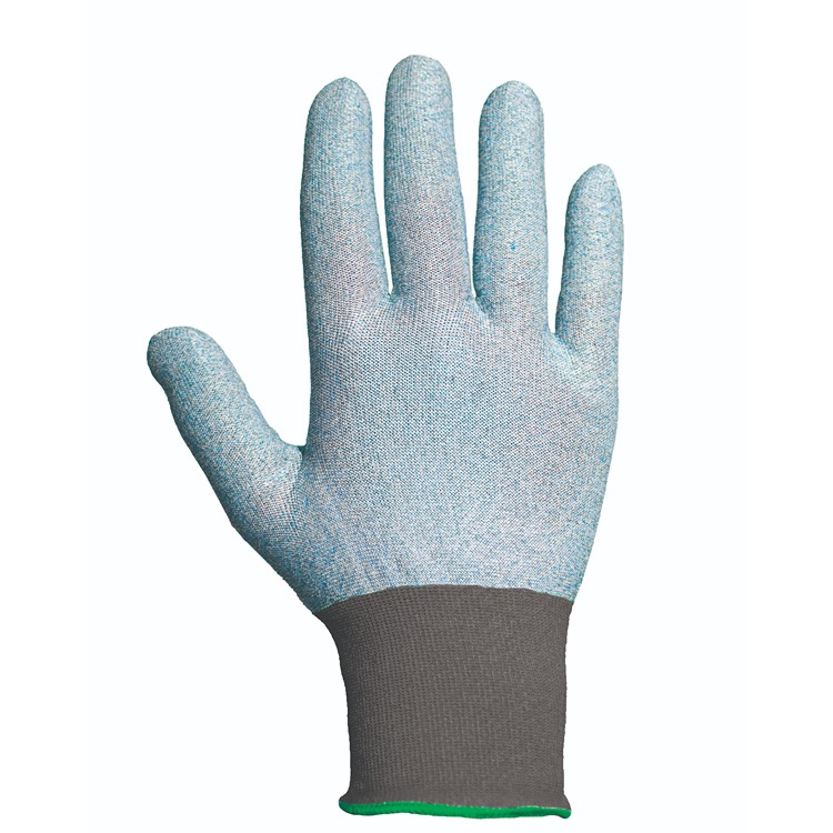 Traffi TG715 Blue Yarn Work Gloves, Size XL, Uncoated Coating