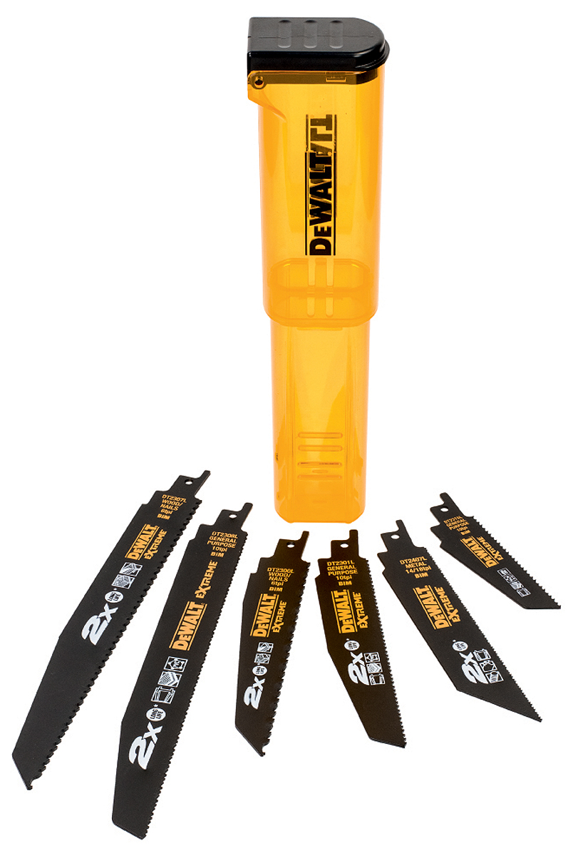 DeWALT, 6; 10; 14/18 Teeth Per Inch 100mm Cutting Length Reciprocating Saw Blade, Pack of 6