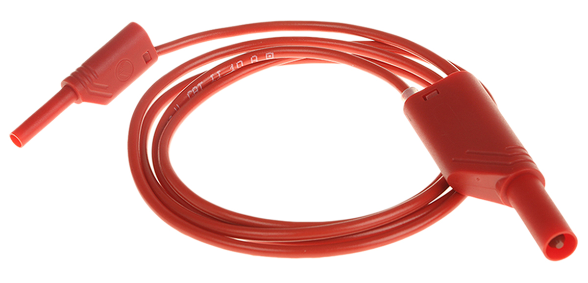 Hirschmann Test & Measurement, 10A, 1000V ac/dc, Red, 1m Lead Length