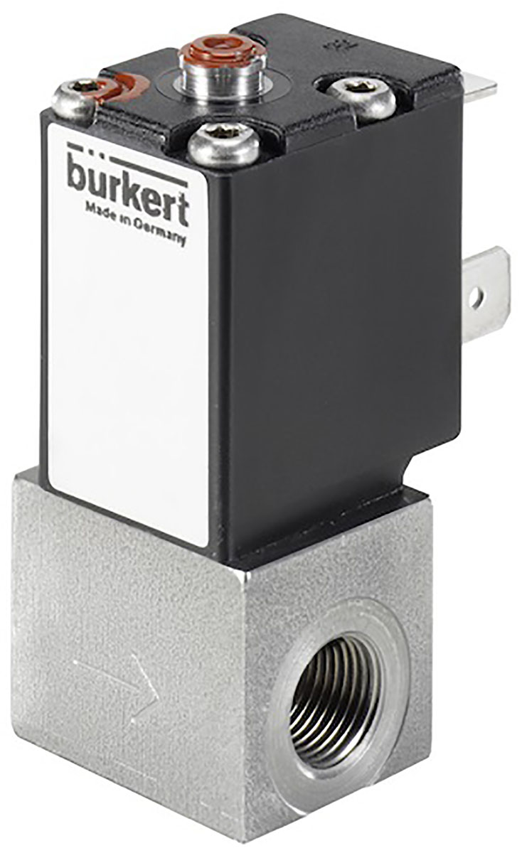 Burkert Proportional Solenoid Valve 238931, 2 Port, NC, 24 V dc G, 1/8 in
