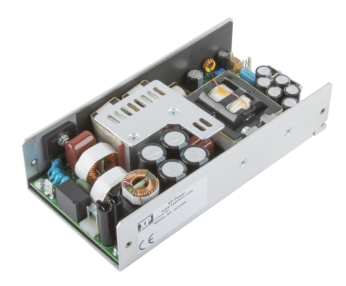 XP Power Switching Power Supply, GCU500PS24, 24V dc, 10.4 A, 20.8 A, 500W, 1 Output, 80 → 264V ac Input Voltage