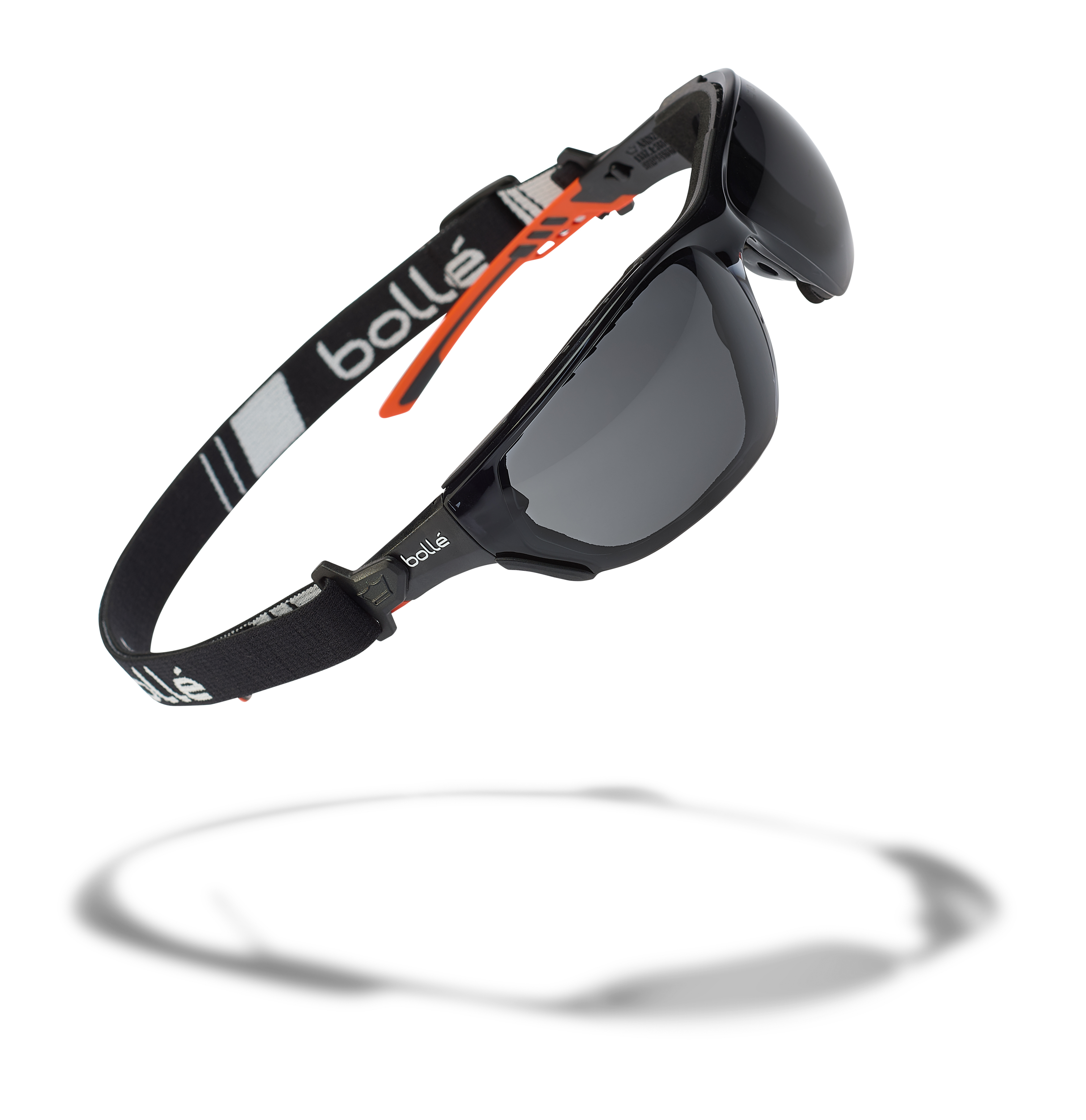 Bolle Safety NESS+ Anti-Mist Safety Glasses, Smoke PC Lens