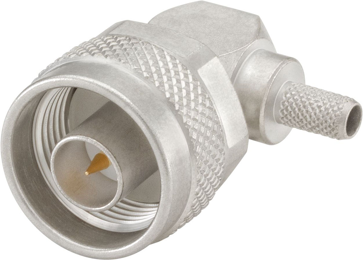 Rosenberger, Plug Cable Mount N Connector, 50Ω, Crimp, Solder Termination, Right Angle Body