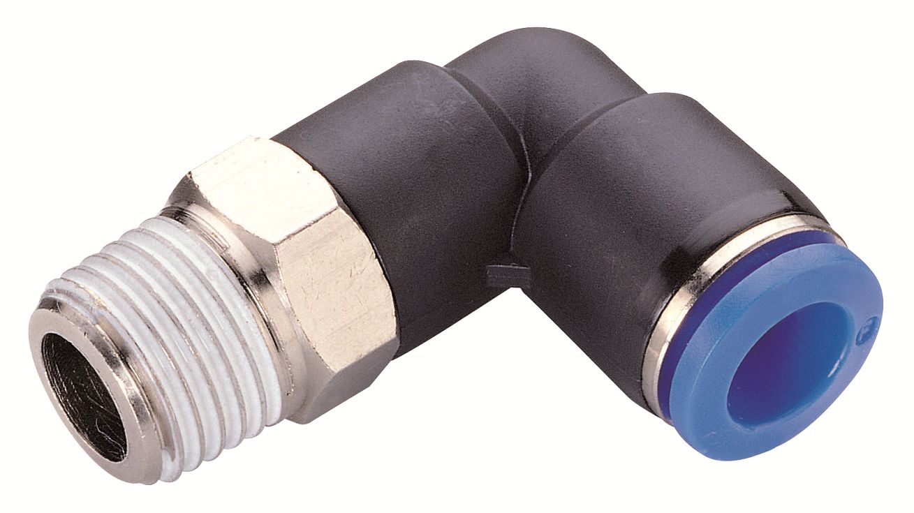 RS PRO PL Series Elbow Fitting, Threaded-to-Tube Connection Style