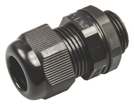 RS PRO Black Nylon Cable Gland, PG16 Thread, 10mm min., 14mm max., IP68