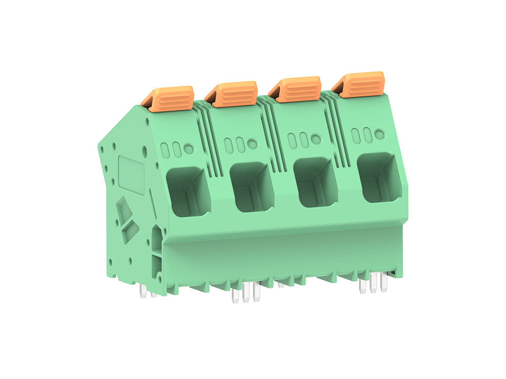 Molex 224934 Series PCB Terminal Block, 4-Contact, 15mm Pitch, PCB Mount, 1-Row, Through Hole Termination