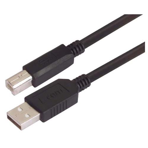 L-Com USB 2.0, Male USB to Male USB B, 5m