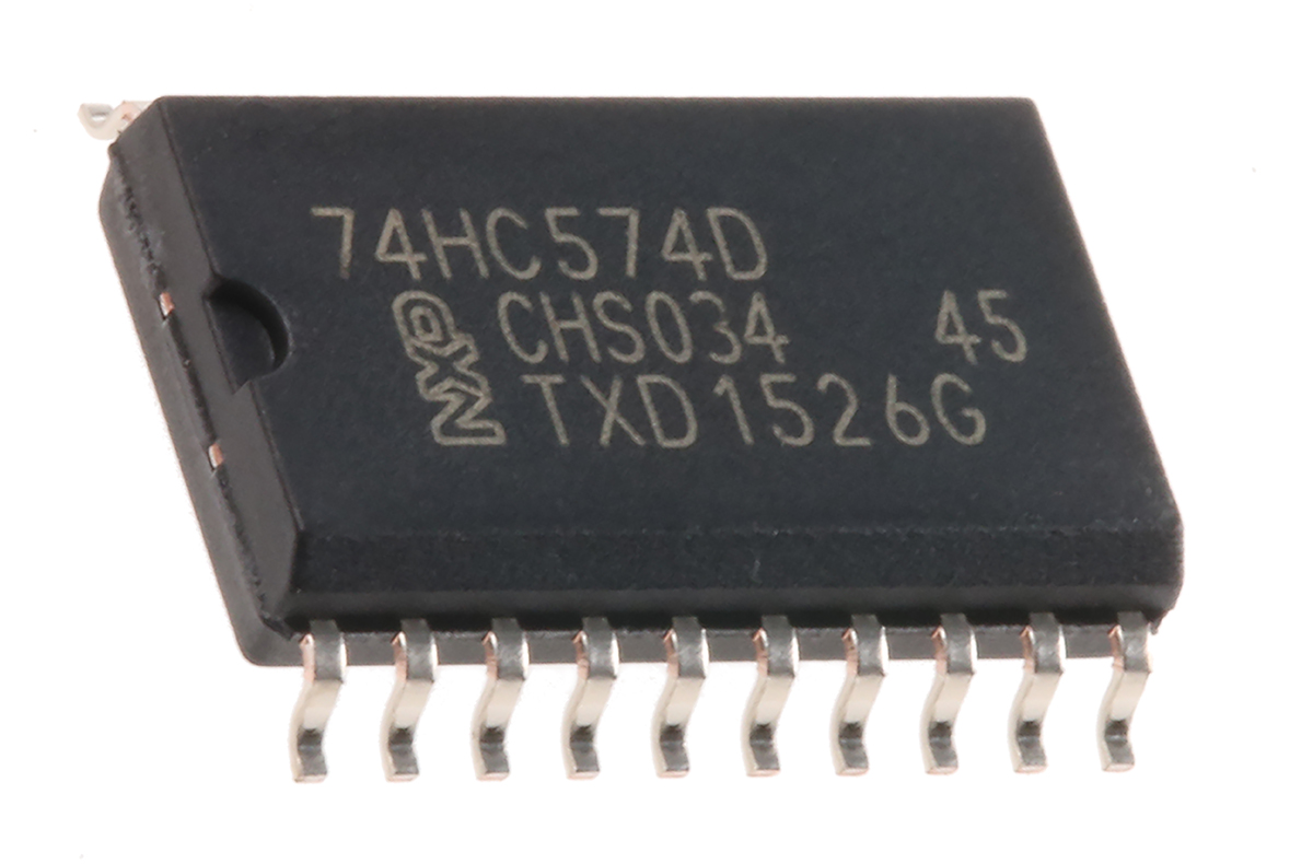 Nexperia 74HC574D,652 Octal D Type Flip Flop IC, 3-State, 20-Pin SOIC
