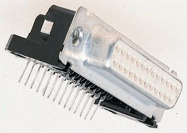 Cinch FD 15 Way Right Angle Through Hole D-sub Connector Plug, 2.76mm Pitch