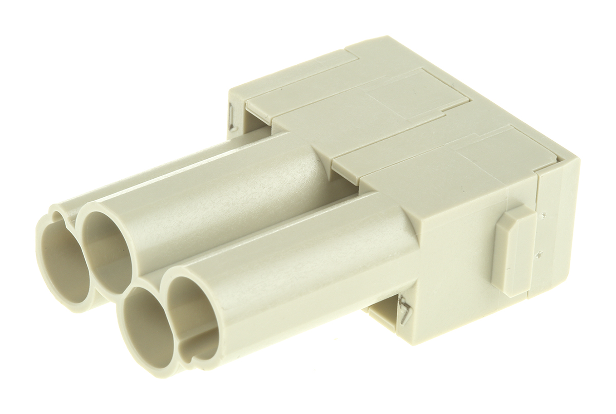 HARTING Heavy Duty Power Connector Module, 40A, Male, Han-Modular Series, 4 Contacts