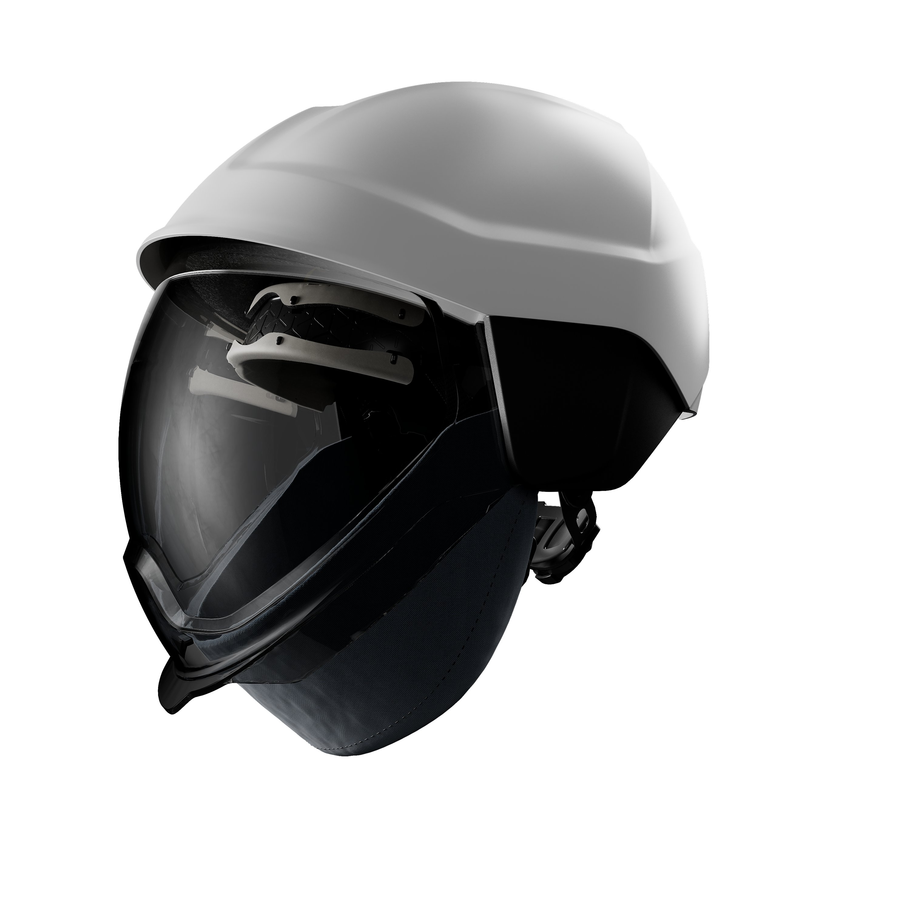 Skytec E Pro 2 Black, White Arc Flash Helmet with Chin Strap, Adjustable