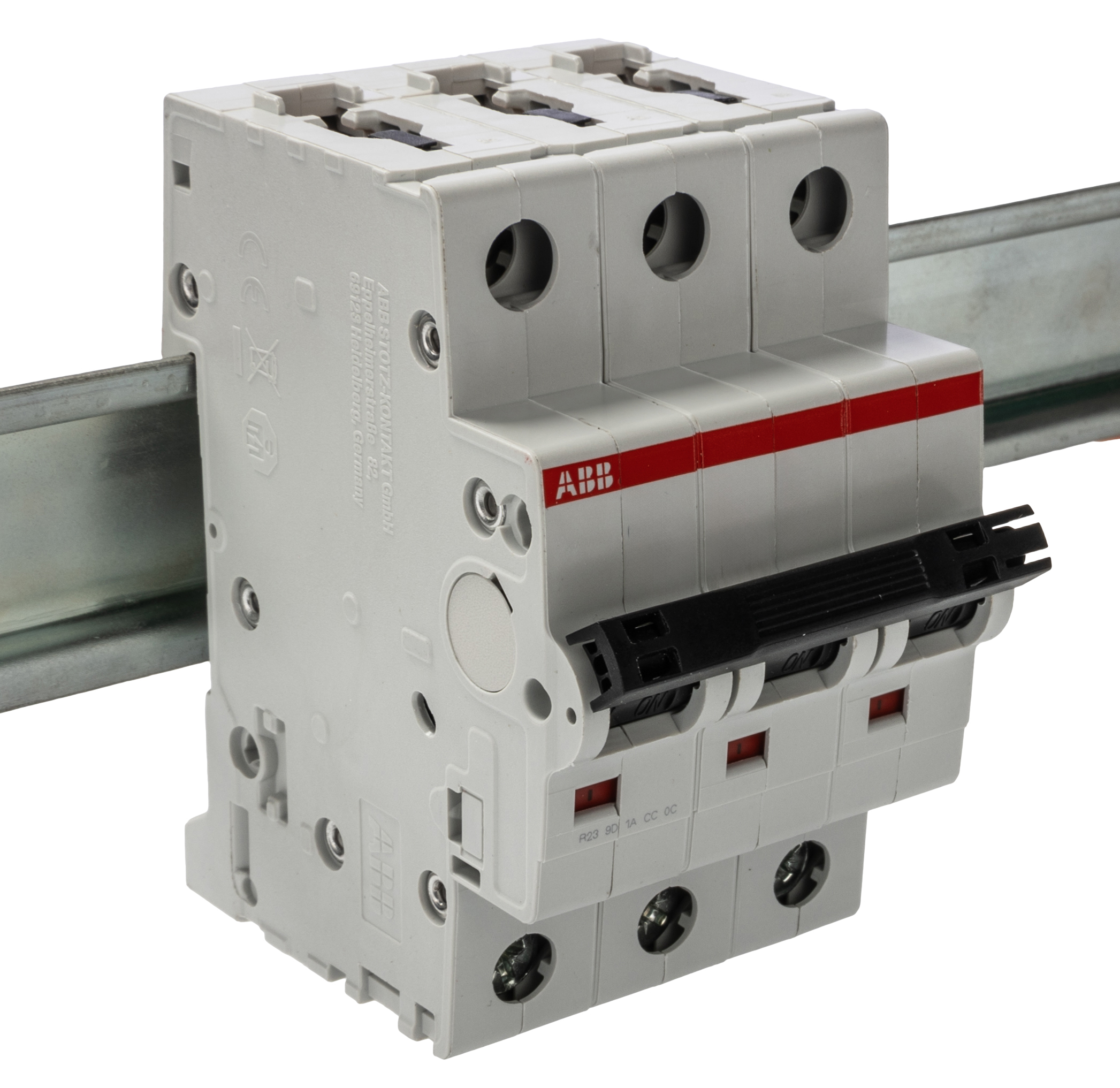 ABB System Pro M Compact S200 MCB, 3P, 50A Curve C, 400V AC, 10 kA Breaking Capacity