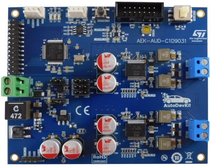 STMicroelectronics AEK-AUD-C1D9031, AVAS Solution Based on SPC582B60E1 Chorus Family MCU and FDA903D Class D Audio