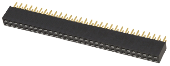 Samtec SSQ Series Straight Through Hole Mount PCB Socket, 60-Contact, 2-Row, 2.54mm Pitch, Solder Termination