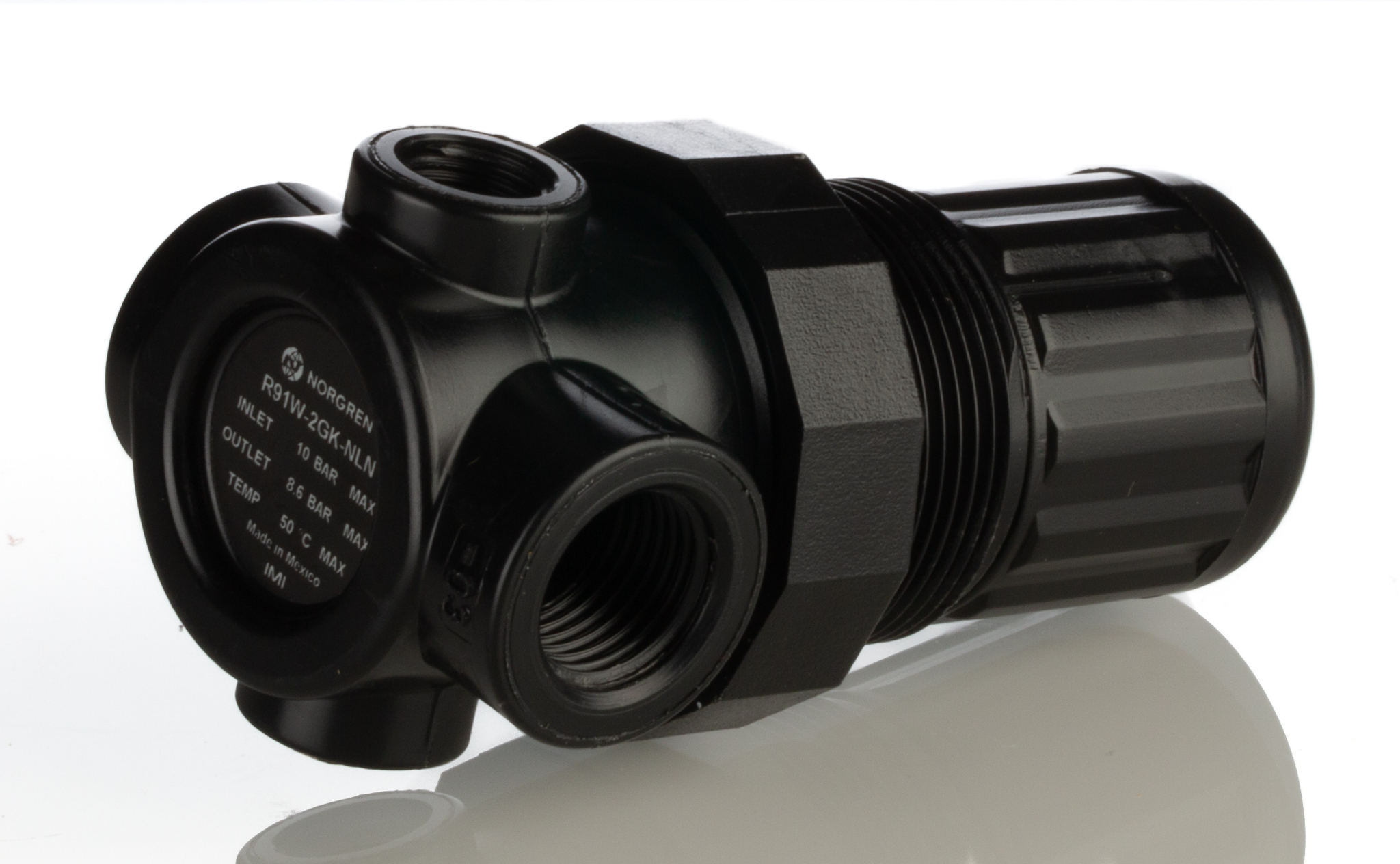 Norgren G 1/4 Pneumatic Regulator - 0bar to 6bar, 1/4 in, 10bar max. input