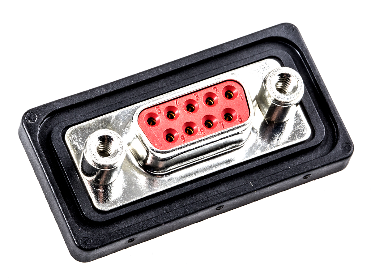 FCT from Molex FWD 9 Way Panel Mount D-sub Connector Socket, 2.84mm Pitch