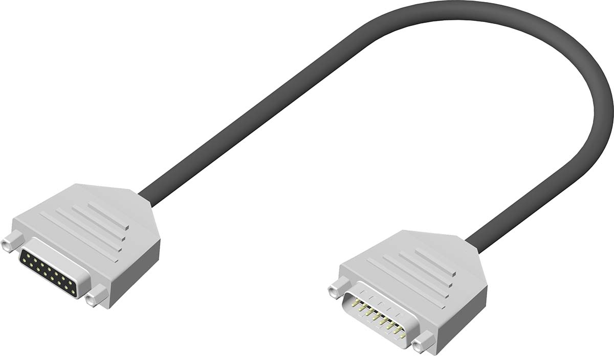RS PRO D Sub Adapter Male 15 Way D-Sub to Female 15 Way D-Sub