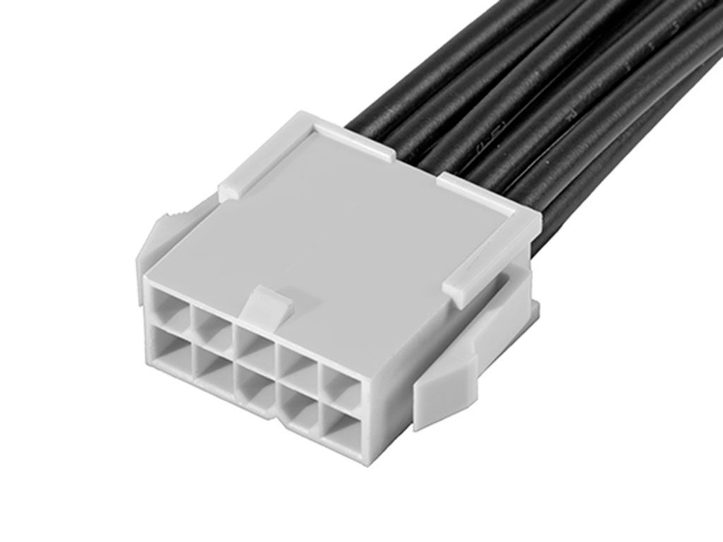 Molex 10 Way Male Mini-Fit Jr. to 10 Way Male Mini-Fit Jr. Wire to Board Cable, 600mm