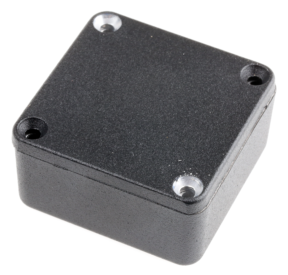 Hammond 1590 Series Black Die Cast Aluminium Enclosure, IP54, Black Lid, 50 x 50 x 21mm