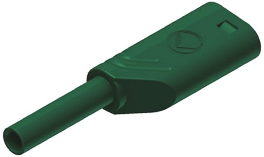 Hirschmann Test & Measurement Green Male Banana Plug, 2mm Connector, Solder Termination, 10A, Gold Plating