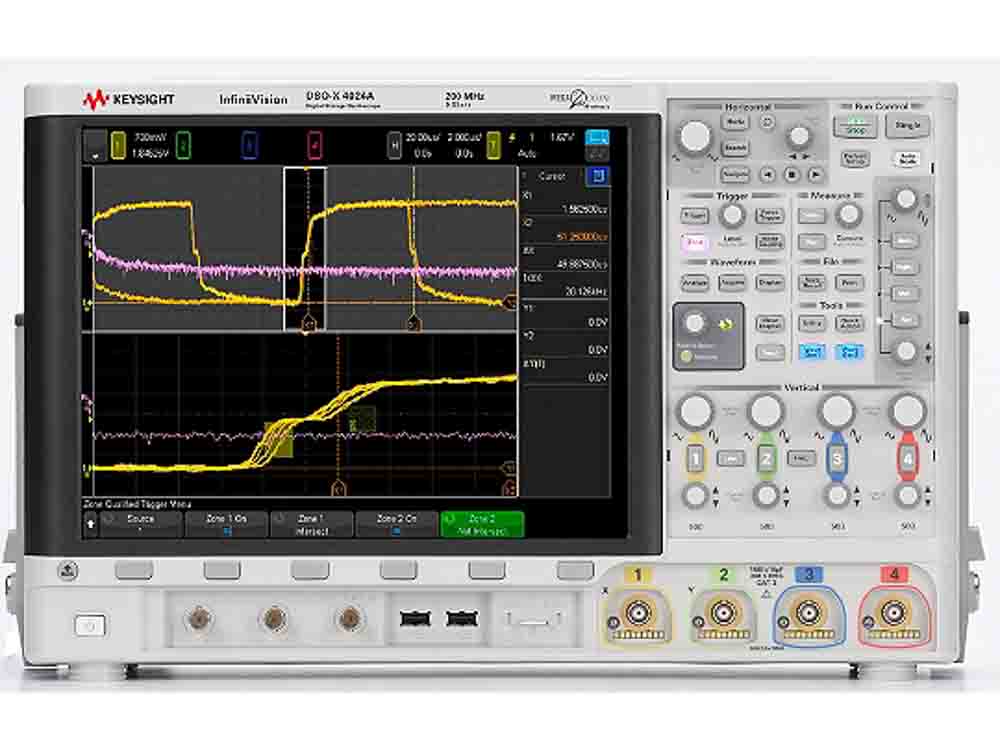 Keysight Technologies DSOX4024A InfiniiVision 4000 X Series, 200MHz Bench Oscilloscope, 4 Analogue Channels - RS