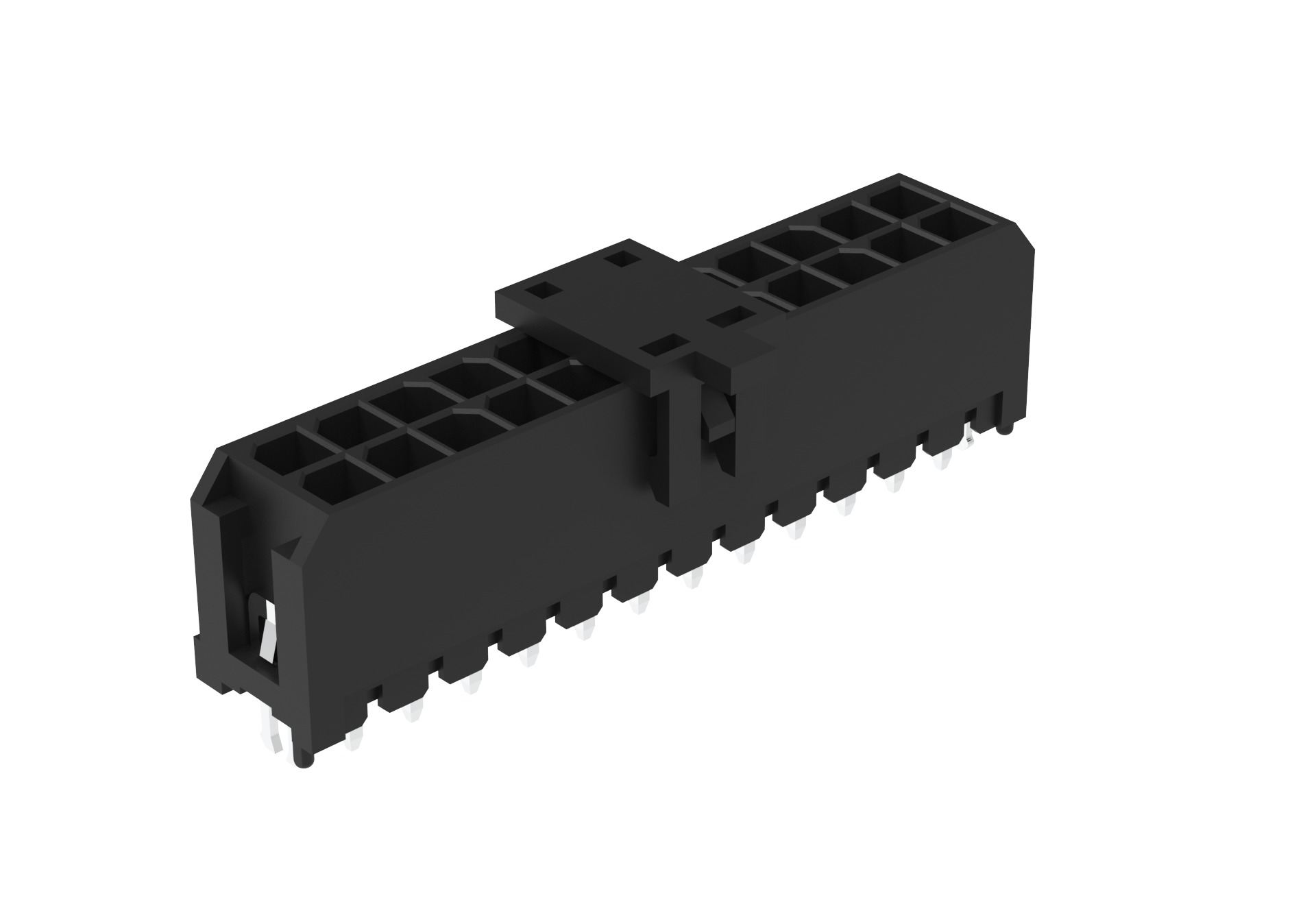 Amphenol Communications Solutions G88MP241020 Series Vertical Board Mount PCB Socket, 24-Contact, 2-Row, 3mm Pitch,