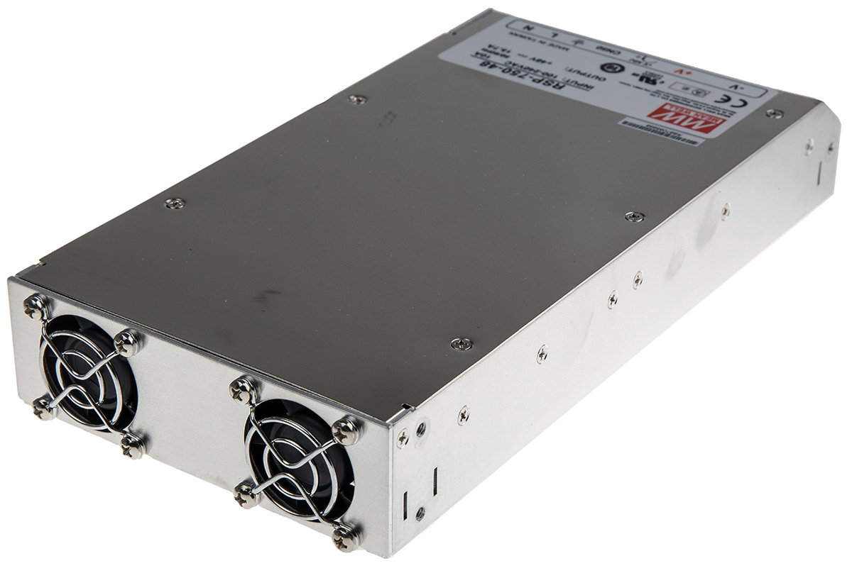 MEAN WELL Switching Power Supply, RSP-750-48, 48V dc, 15.7A, 753.6W, 1 Output, 127 → 370 V dc, 90 → 264 V