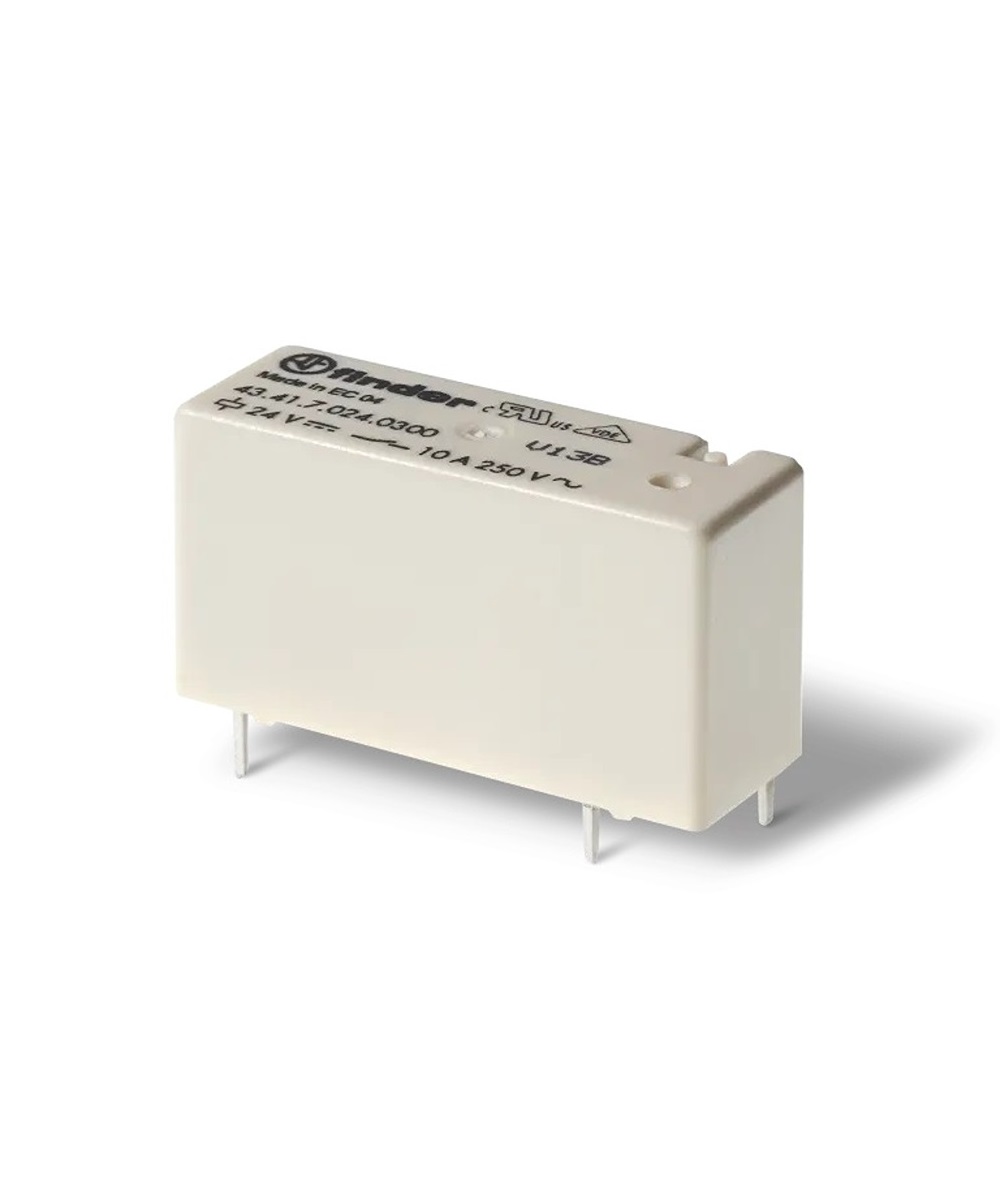 Finder PCB Mount Power Relay, 48V dc Coil, 10A Switching Current, SPDT