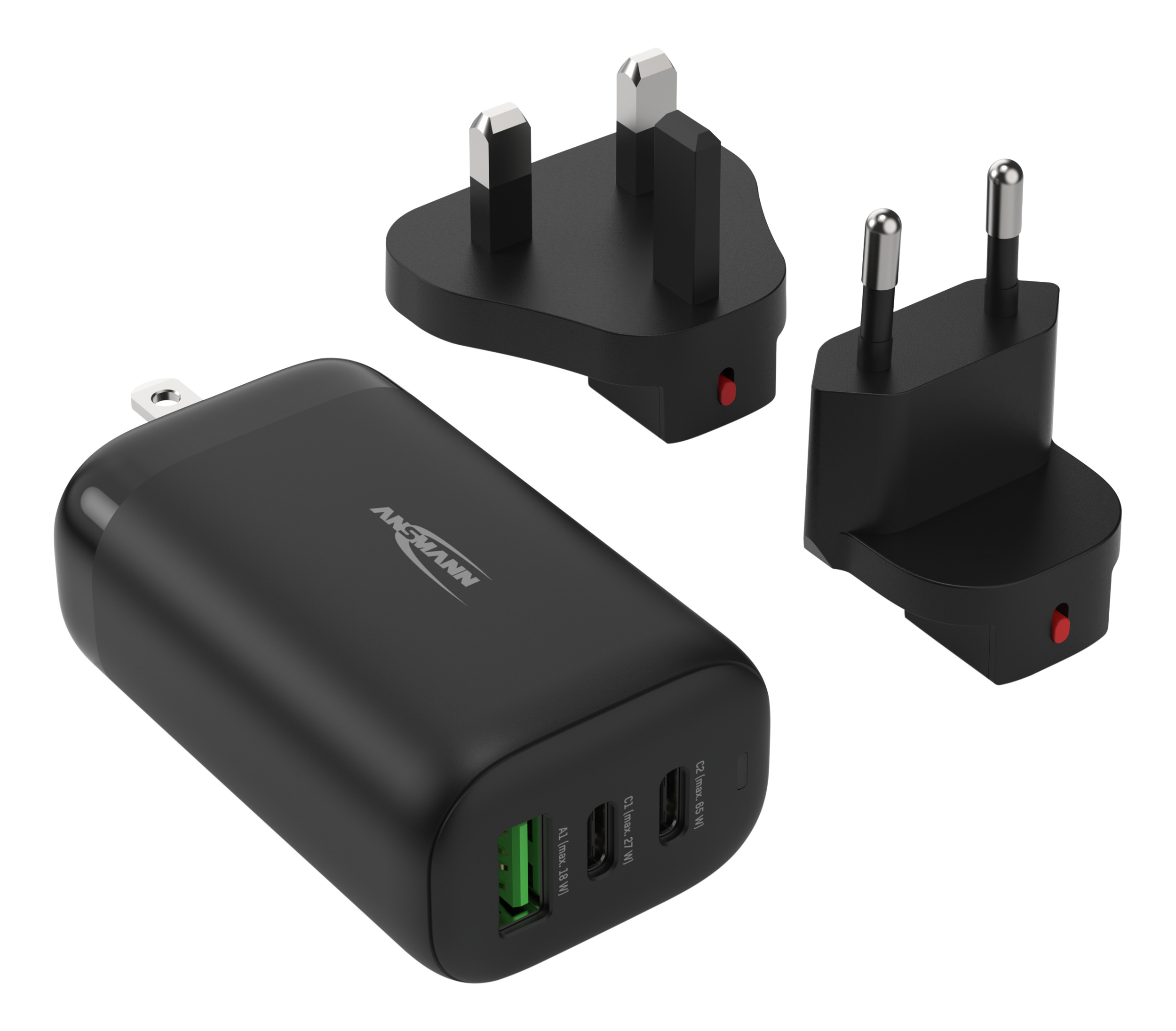 Ansmann 0.18W Plug-In AC/DC Adapter 5 → 20V Output, 3A Output