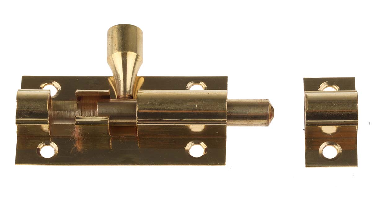 RS PRO Brass Door Bolt