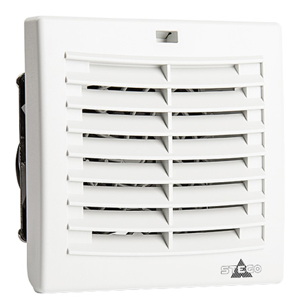 STEGO Filter Fan Plus FPI Series Filter Fan, 115 V ac, AC Operation, 16m³/h Filtered, 23m³/h Unimpeded, IP54, 120 x