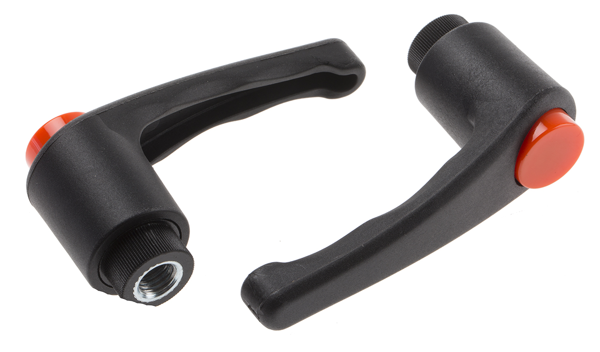 RS PRO Steel Clamping Lever, M10 x 18mm