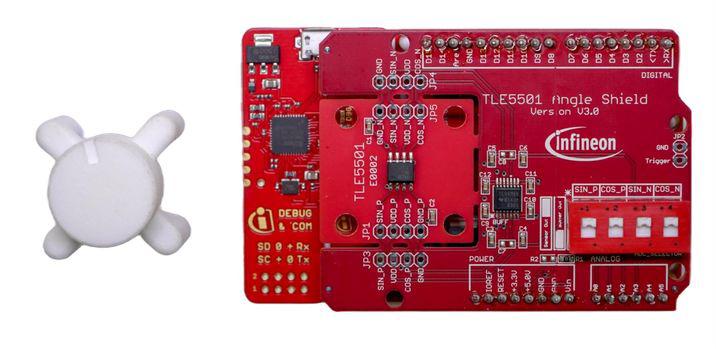 Infineon TLE5501EVALKITTOBO1 Magnetic Switch Evaluation Board for TLE5501 TLE5501