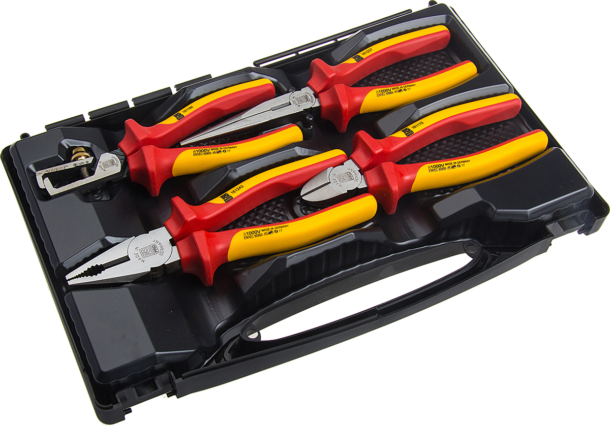 RS PRO 4-Piece Plier Set, 311 mm Overall