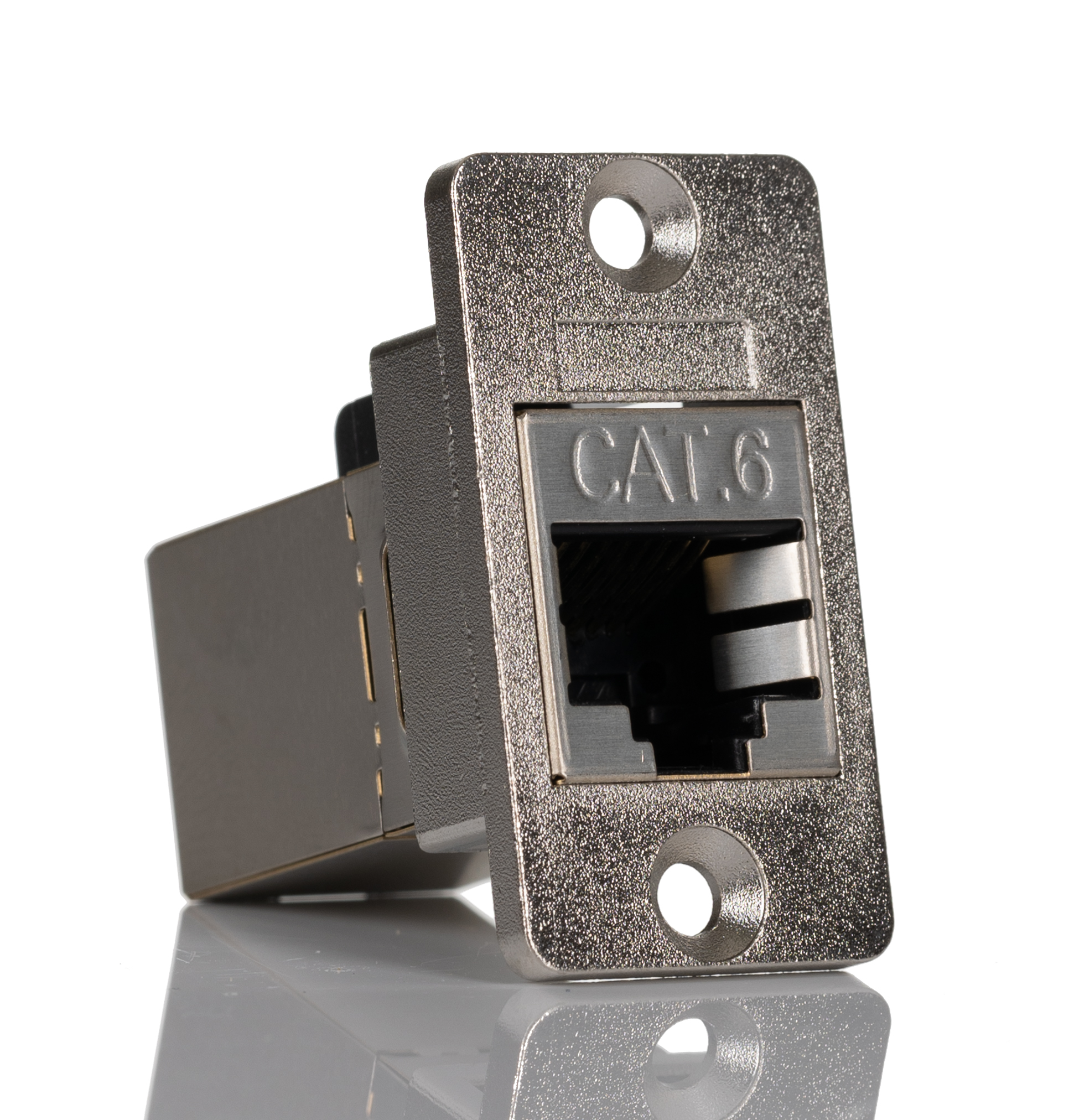 RS PRO Single-Port RJ45 Female Feedthrough Ethernet Connector, Cat6, Shielded
