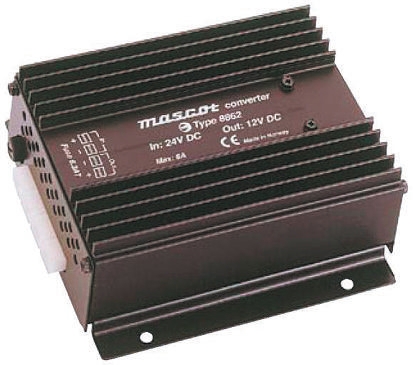 Mascot DC-DC Converter, 13.2V dc/ 10A Output, 40 → 64 V dc Input, 132W, Mounting Bracket, +30°C Max Temp -20°C