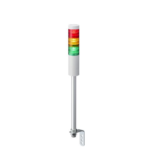 Patlite LR5 Series Amber, Green, Red Signal Tower, 3 Lights, 24 V dc, Pole Mount
