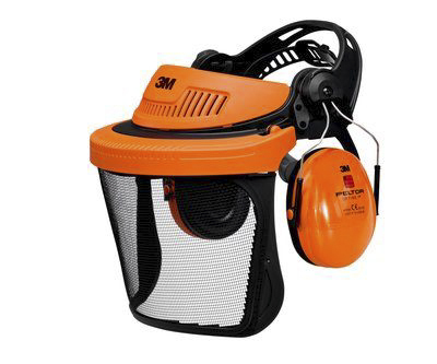 3M Clear Stainless Steel Face Shield with Ear Guard , Resistant To High Speed Particles