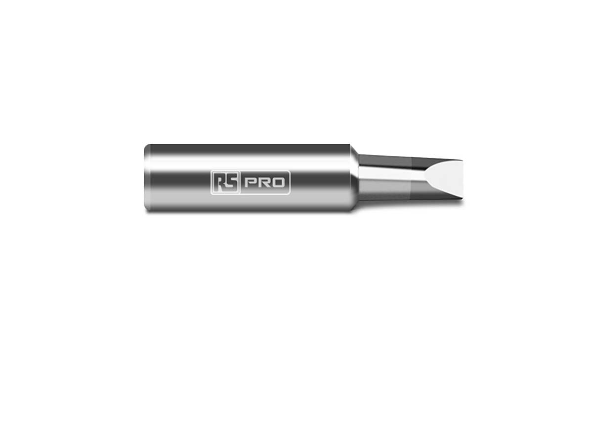 RS PRO 4.6 mm Straight Chisel Soldering Iron Tip for use with RS PRO Soldering Irons