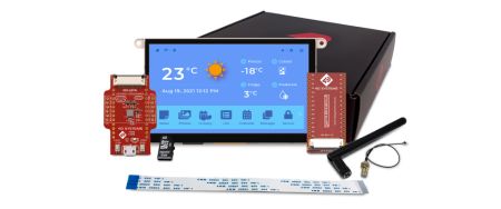 4D Systems SK-GEN4-ESP32-70CT, GEN4-ESP32-70CT Starter Kit 7in TFT Starter Kit With ESP32 SoC for Display Development