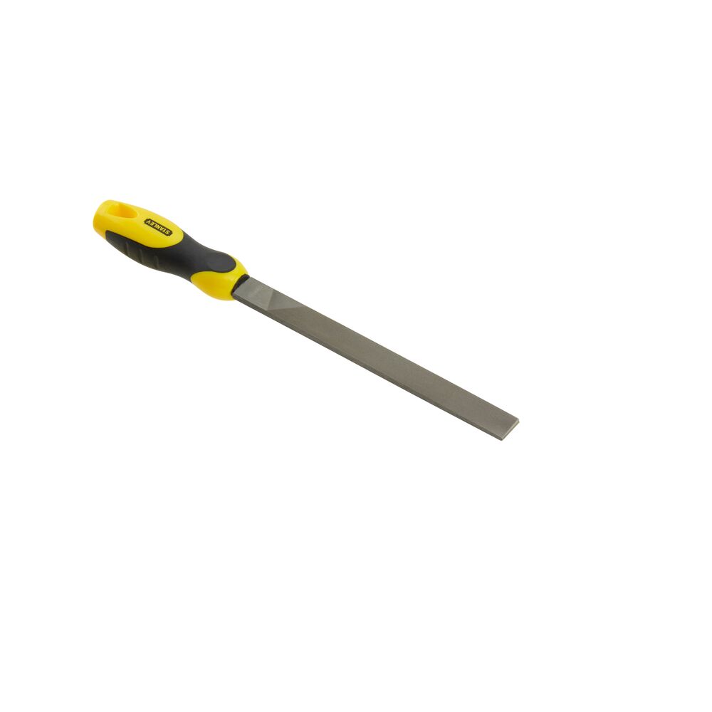 Stanley 360mm, Smooth, Flat File Handle With Soft-Grip Handle