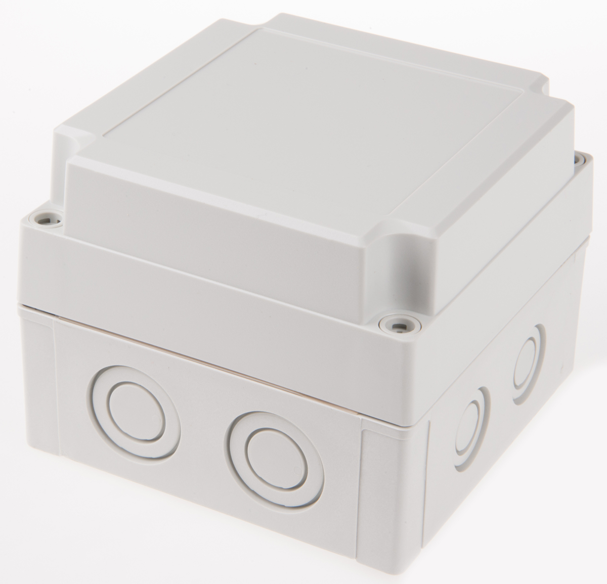 Fibox Grey Polycarbonate Enclosure, IP66, IP67, Grey Lid, 130 x 130 x 100mm